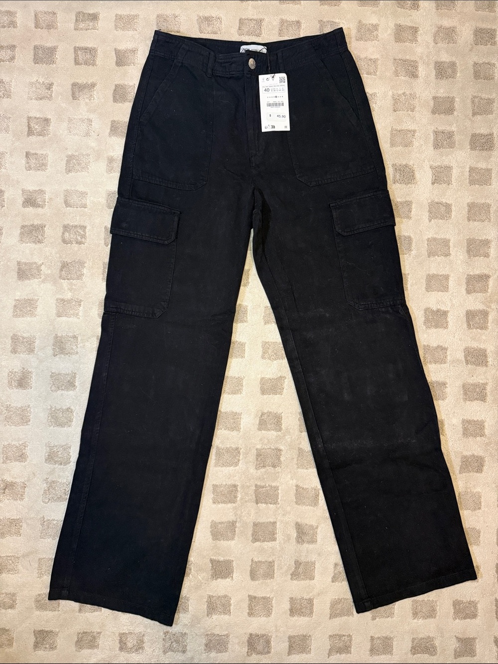 Zara Black Cargo Pants